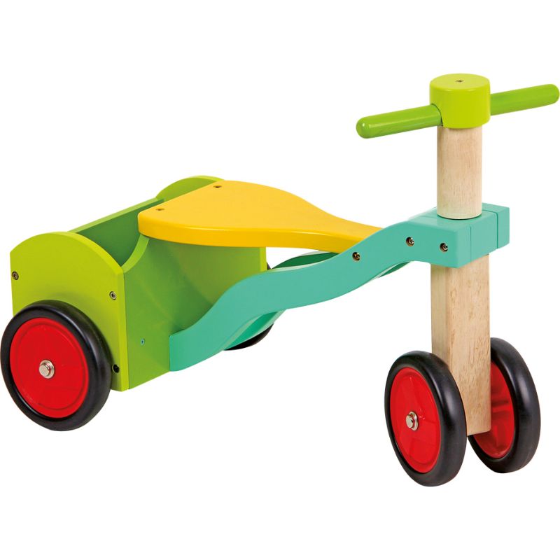 Tricicleta multicolora din lemn Small Foot