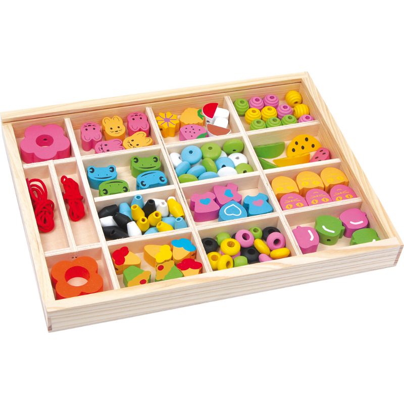 Set creativ bijuterii din lemn Small Foot