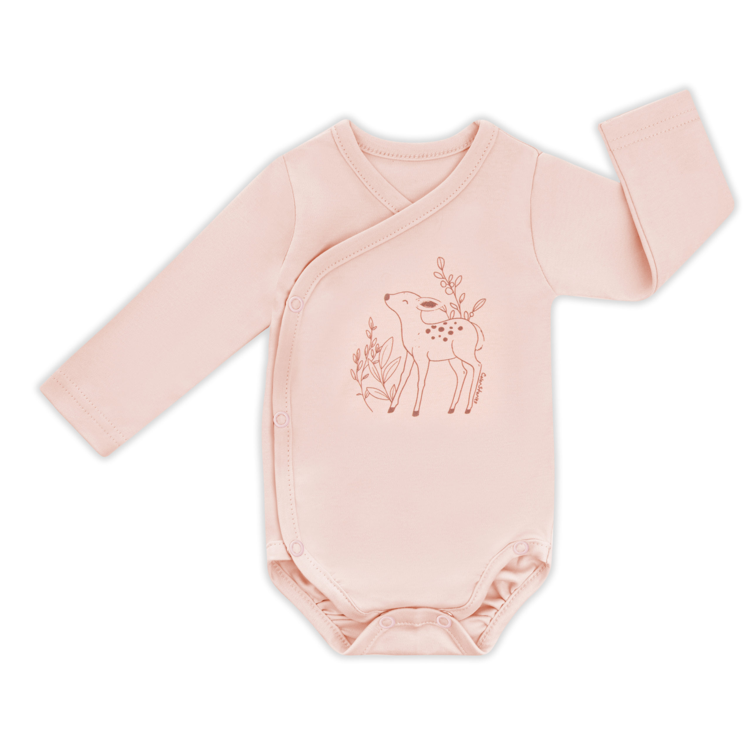 Colorstories – Body bebe cu maneca lunga bumbac powder pink