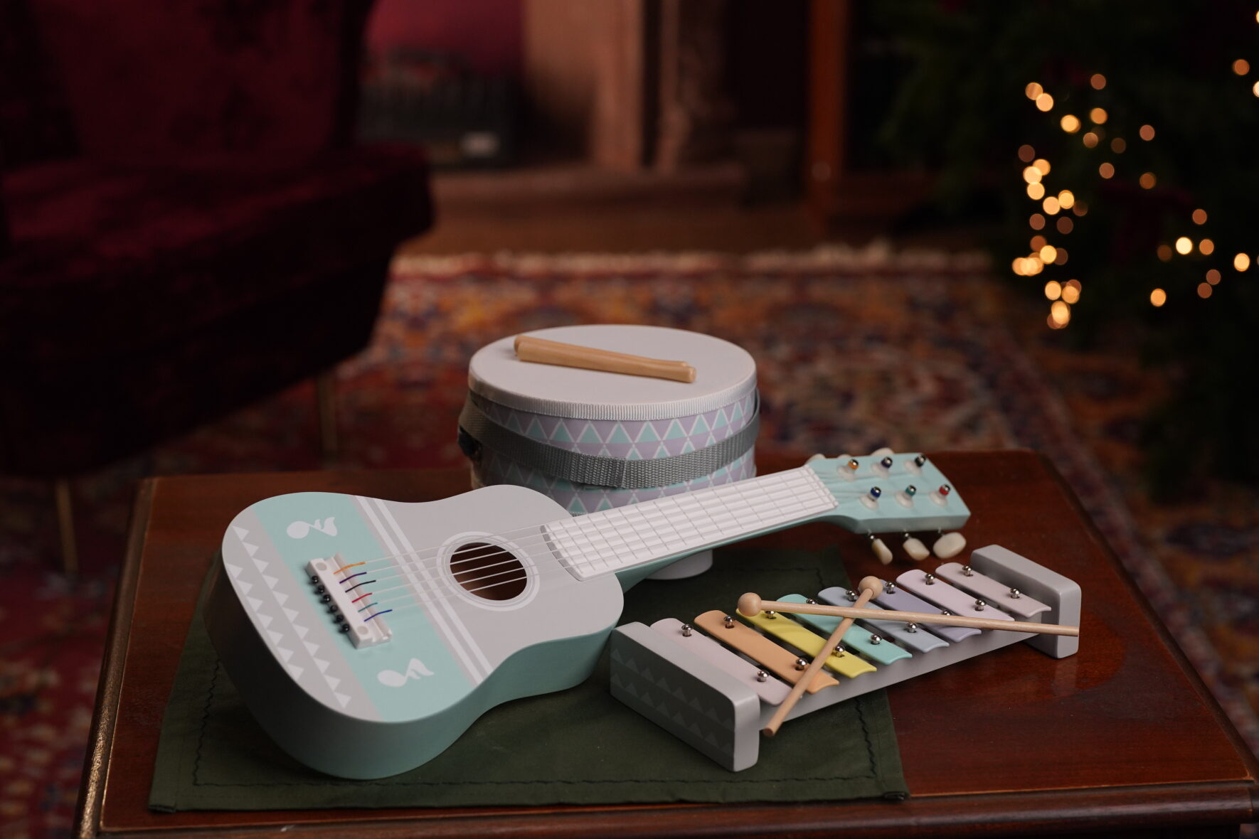 Set Instrumente Muzicale Copii – Lemn Pastel | Small Foot